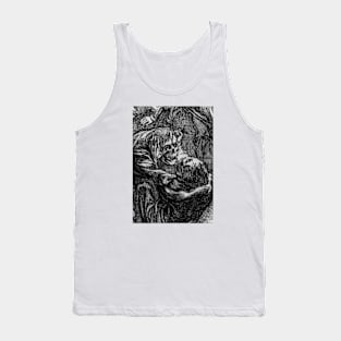 VINTAGE ZOMBIES CLOSE UP B&W Tank Top